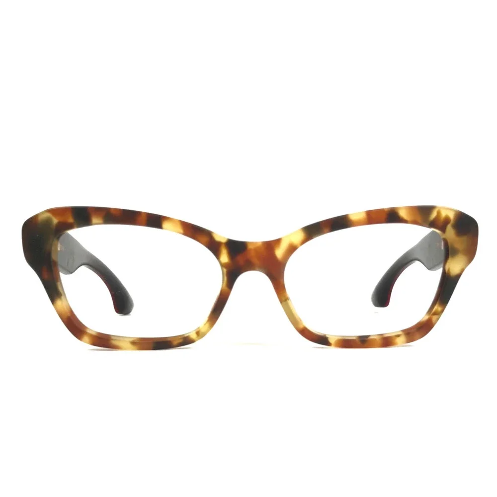 Miu Miu Eyeglasses Frames VMU05O UA5-1O1 Matte Tortoise Crystals 51-17-145